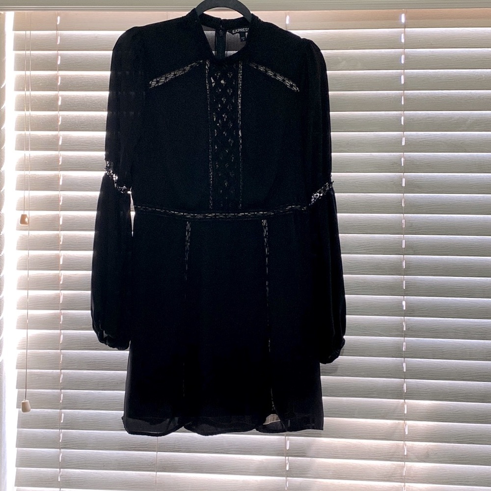 Black Gothic Midi dress ( Express) without tag.
